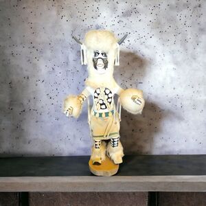17" Native American Kachina Doll White Buffalo Dance Signed IMSB